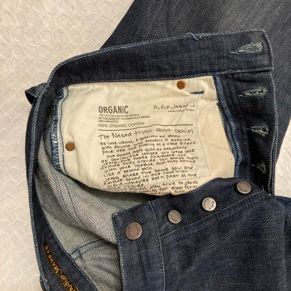 Nudie Jeans Grim Tim Dry Open Indigo 32x32 - Picture 6 of 11